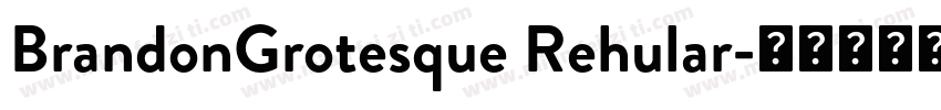 BrandonGrotesque Rehular字体转换
